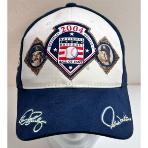 Eckersley Molitor 2004 National‎ Baseball Hall of Fame Autographed Brewers Hat